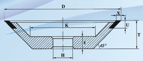 蝶形砂轮12V9